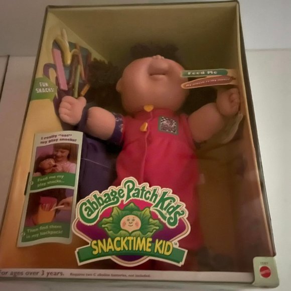 CABBAGE PATCH GIRL DOLL FUNTIME SNACKS New in Box~ MITZI DONNA~AUG 1 ~ Vintage - Picture 9 of 11